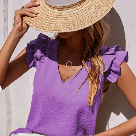 Brand New Blouse / Top Mauve Purple Size 12 (XL) - Picture 5 of 6